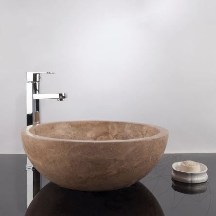 Chiuveta baie travertin Latte RS-5, 42 x 15 cm