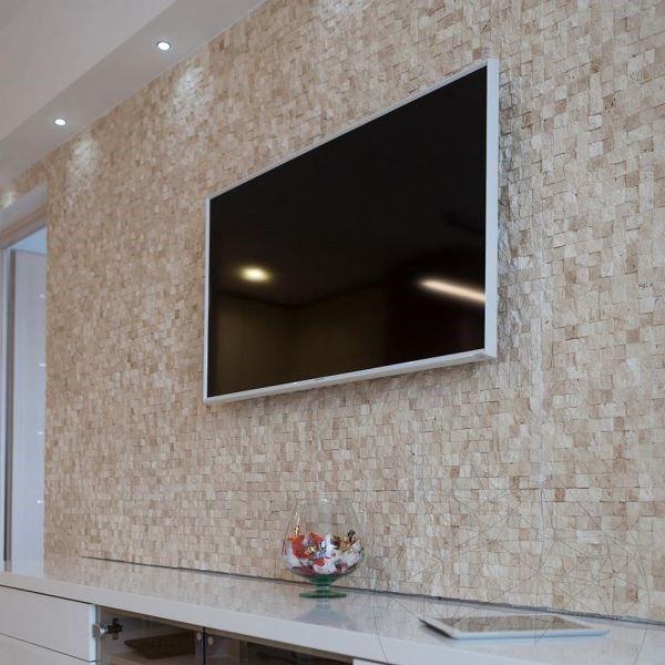 Mozaic Travertin Classic 3D Scapitat 2.5 x 2.5 cm