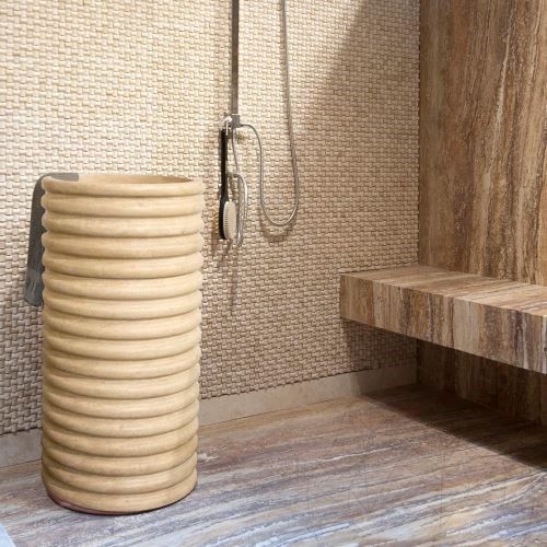 Chiuveta baie travertin classic SP-23, 42 x 83 cm