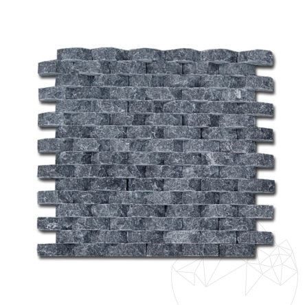 Mozaic Marmura Black Oval Scapitata 1.8 x 5 cm