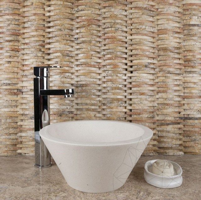 Mozaic Travertin Scabas Wicker Mat